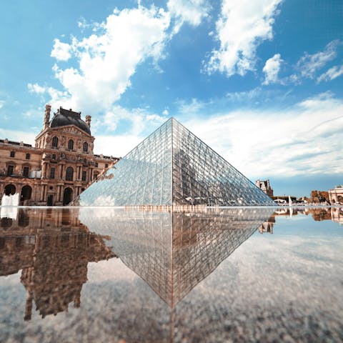 Cross the river to visit the Louvre – one of the world's best-loved museums