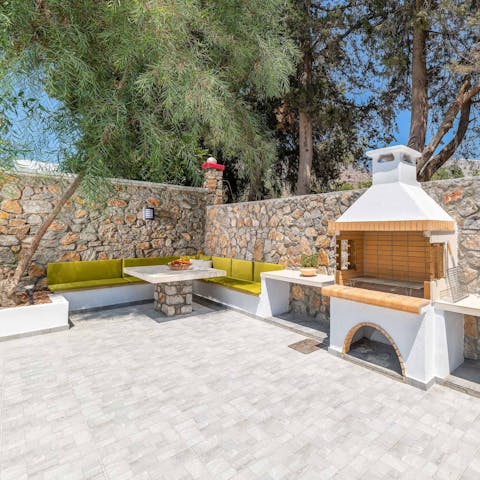 Light the barbecue and enjoy an alfresco meal with loved ones