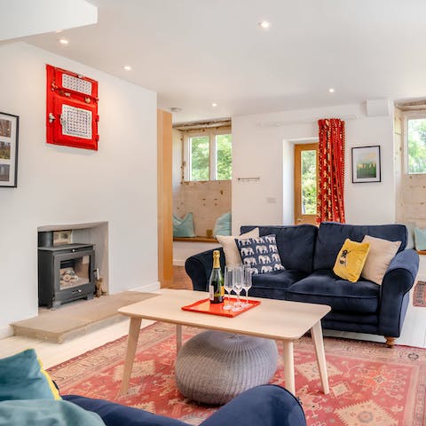 Light the fire and savour cosy evenings at home