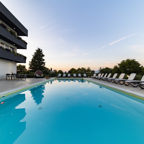 Cool off from the Croatian sunshine in the private swimming pool