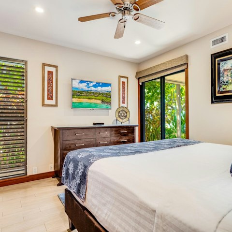 Wake up surrounded by tropical greenery