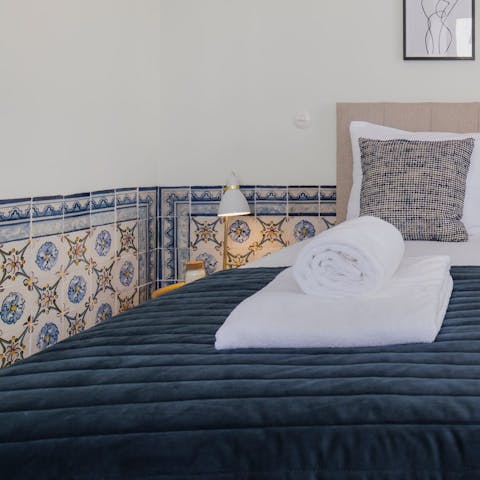 Feel right at home in Lisbon with azulejo tiles adorning the walls