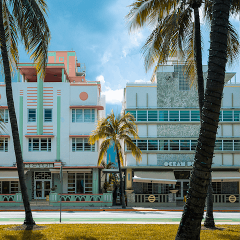 Admire Art Deco architecture on Miami's Ocean Drive