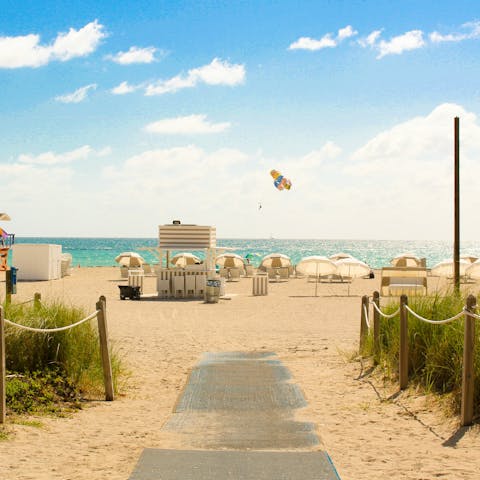 Enjoy fun in the sun on the sands of South Beach