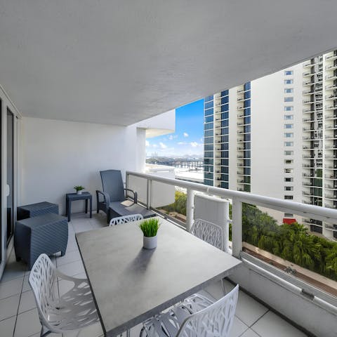 Look forward to leisurely moments on the balcony