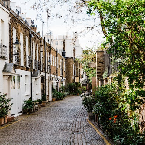 Explore picturesque Chelsea – the King's Road is a fifteen-minute walk away