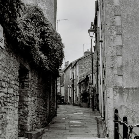 Explore Frome's Old Town, just a five-minute walk away