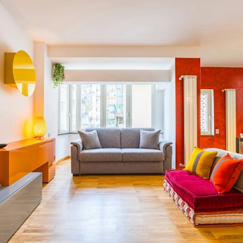 Cosy up for a film night after a day of sightseeing