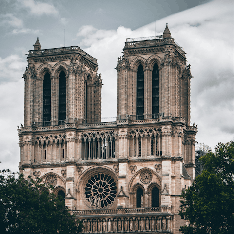 Begin your sightseeing adventure at nearby Notre-Dame