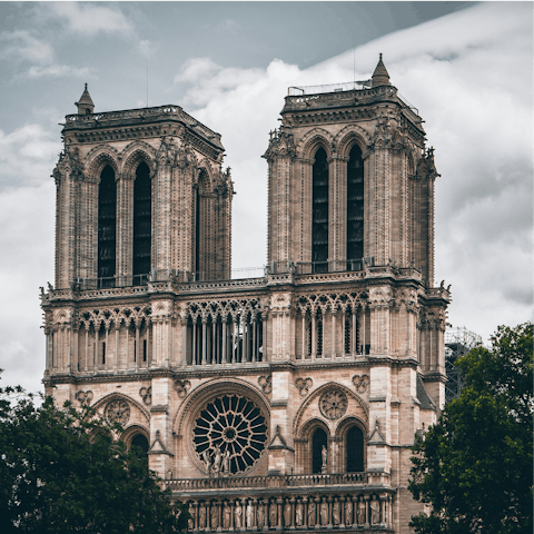 Begin your sightseeing adventure at nearby Notre-Dame