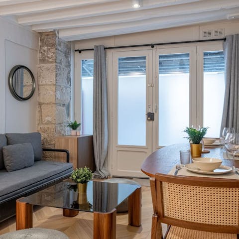 Wind down with cosy evenings at home or head to a local restaurant