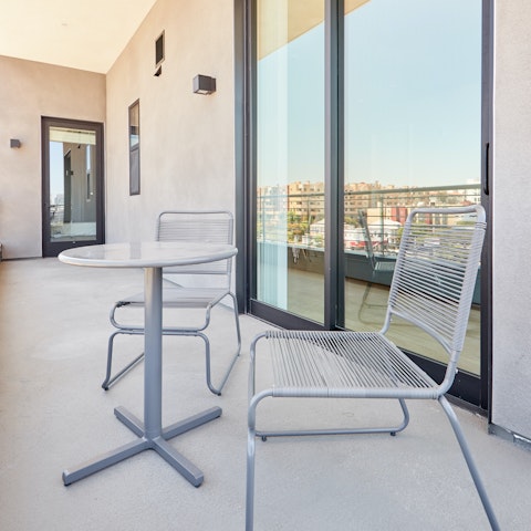 Enjoy your own private outdoor space on the balcony