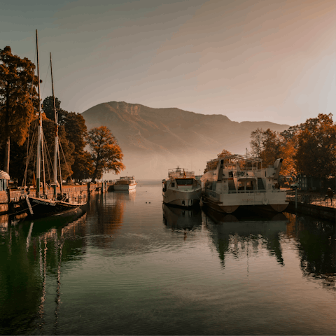 Put on your hiking boots and explore nearby Annecy