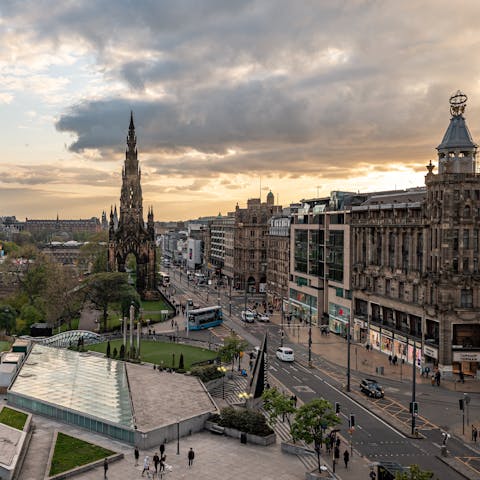 Discover popular Princes Street – just a short stroll away