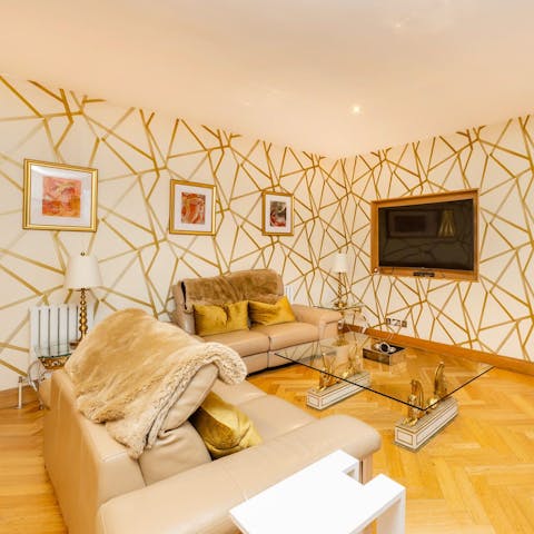 Relax in the lounge at the end of a fun-filled day