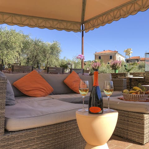 Lounge with your morning coffee on the alfresco lounge area