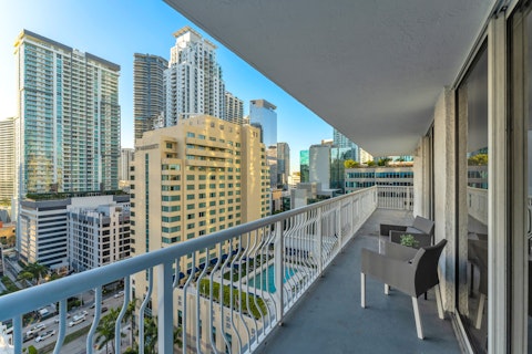 Unwind on the balcony as the sun begins to set