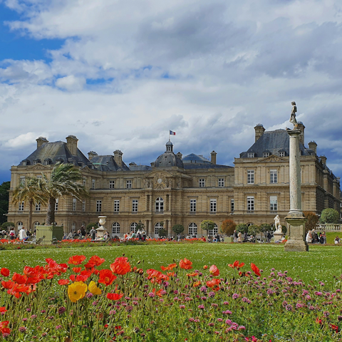 Stroll to the Jardin du Luxembourg, an eight-minute walk away