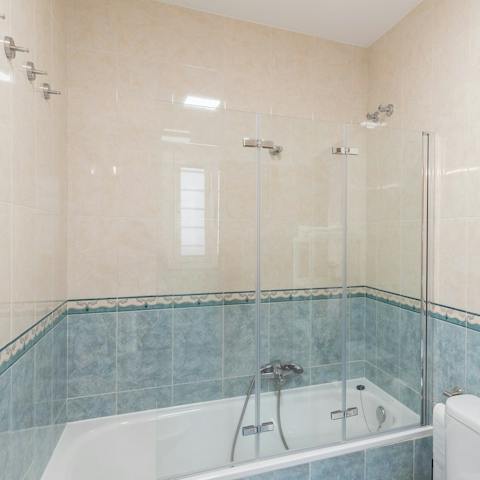 Treat yourself to a soak in the tub after a long day of exploring