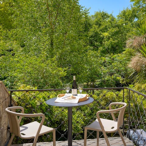 Find the perfect spot for evening drinks on the terrace