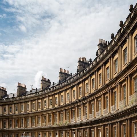 Soak up the timeless charm of Bath from the Royal Crescent