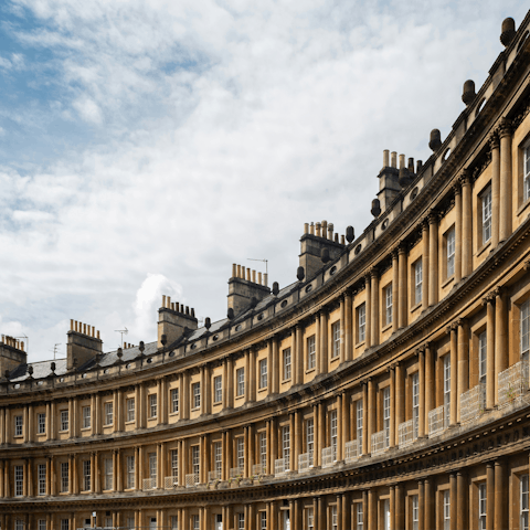 Soak up the timeless charm of Bath from the Royal Crescent