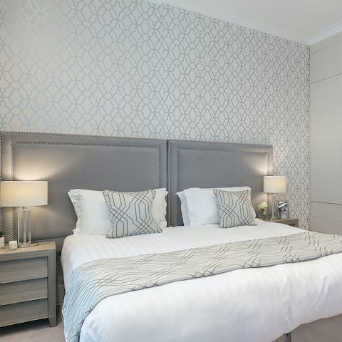 Spread out for restorative sleep in plush beds