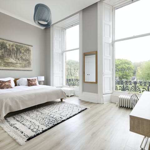 Enjoy the fantastic views from the huge windows