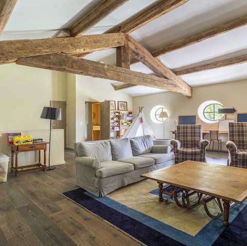 Let little ones escape upstairs to their private playroom