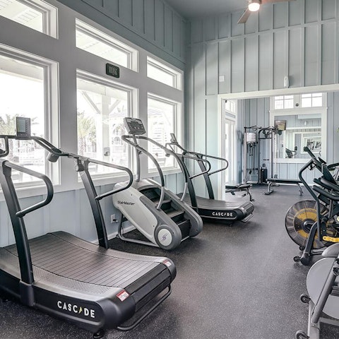 Feel energised after a workout in the shared gym