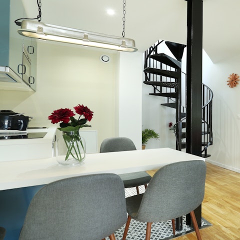 Plan the day's adventures over coffee and croissants each morning at the dining area