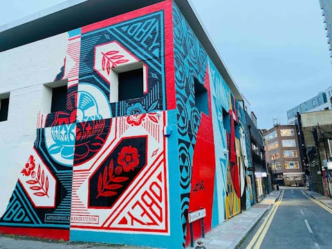Explore vibrant Shoreditch – Brick Lane is just a ten-minute walk away