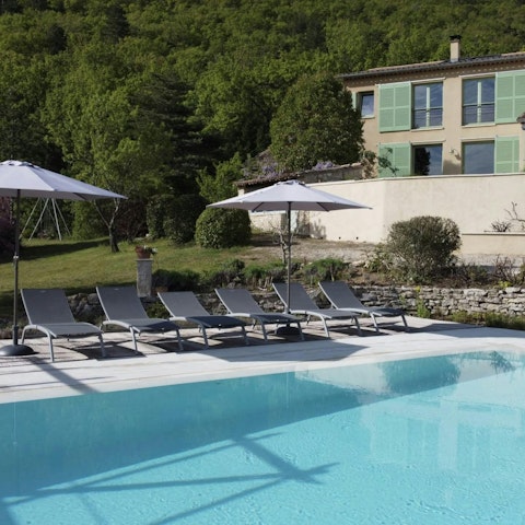 Take a dip in the private pool or stretch out in the sun