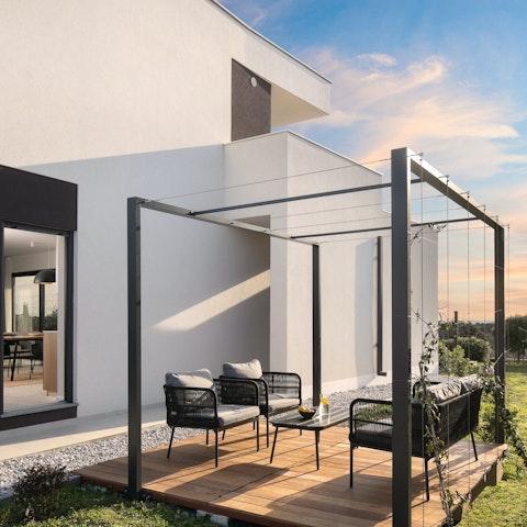 Serve up evening drinks on the patio deck