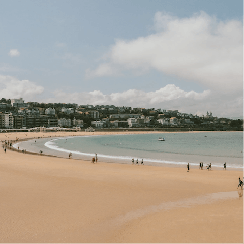 Spend an afternoon on the beach – the nearest is only 150 yards away