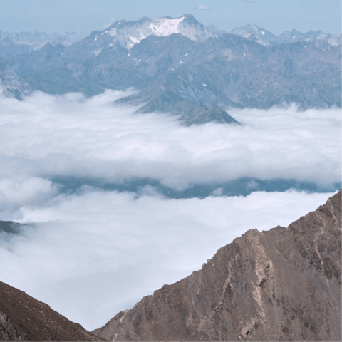 Look over the majestic landscapes of the Pyrénées-Orientales