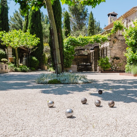 Enjoy a game of boules in the garden