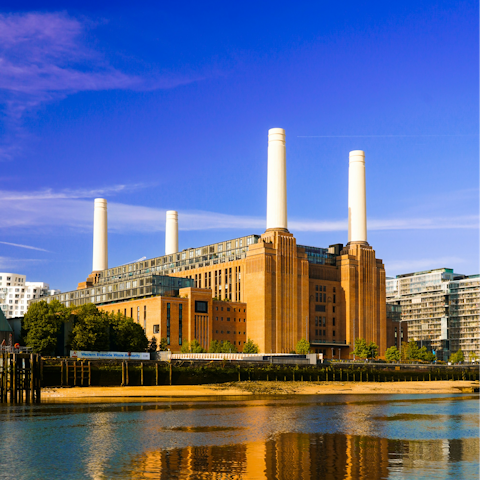 Cross the river to explore Battersea Power Station