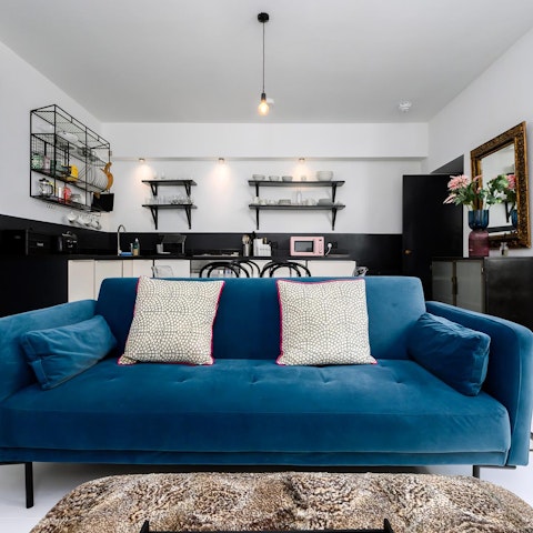 Curl up on the sofa after a long day of sightseeing