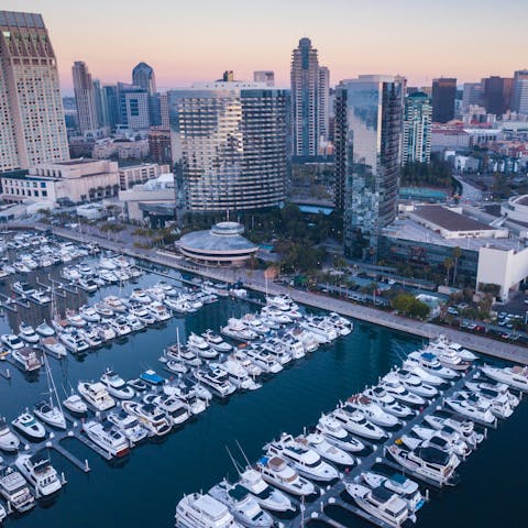 Explore the beautiful city of San Diego, only a twenty–minute drive away