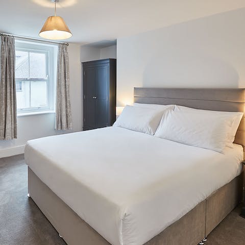 Get a good night's rest in one of the three comfy bedrooms