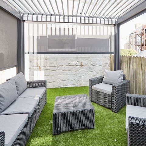 Relax and unwind in the outdoor lounge area