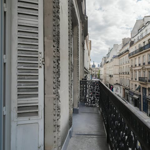 Enjoy Paris as the Parisians do with your own private balcony