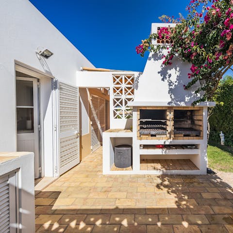 Keep things simple with a sunny barbecue or hire a private chef to cook dinner