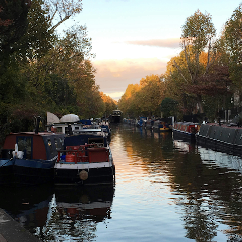 Begin your London adventure with a stroll along the canals of Little Venice