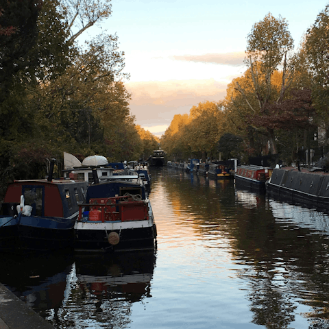 Begin your London adventure with a stroll along the canals of Little Venice