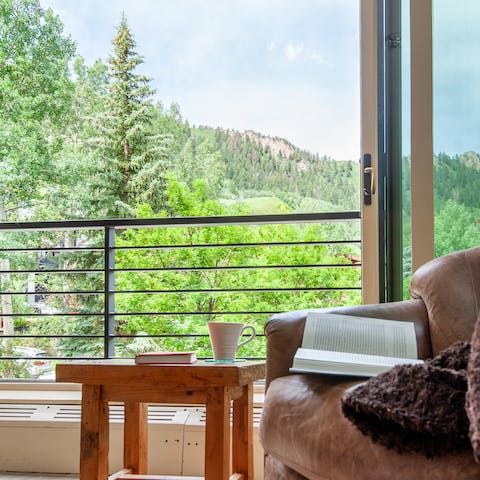 Verdant mountain views