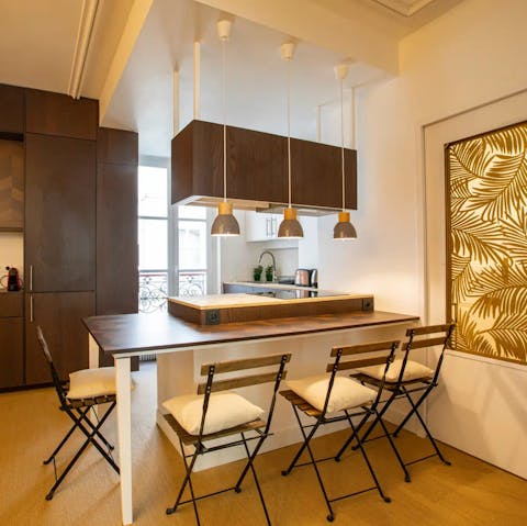 Rustle up brunch in the made-for-action kitchen