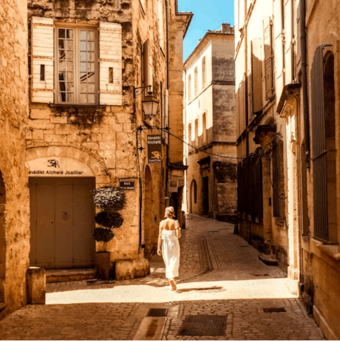 Stroll into the centre of Saint-Rémy-de-Provence