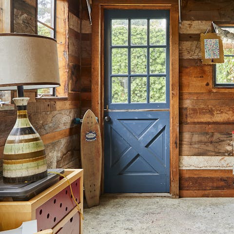 Seek solace in the writer's shed in the garden